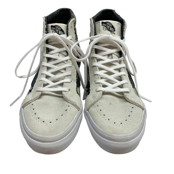 Vans Sk8-Hi Italian weave black & white high top sneakers 5.5 - Picture 15 of 15